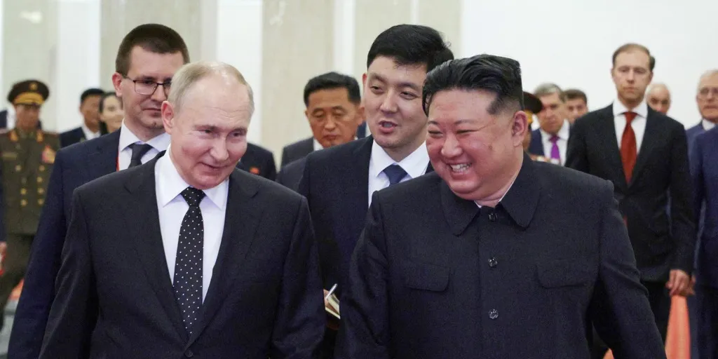 Putin in North Korea